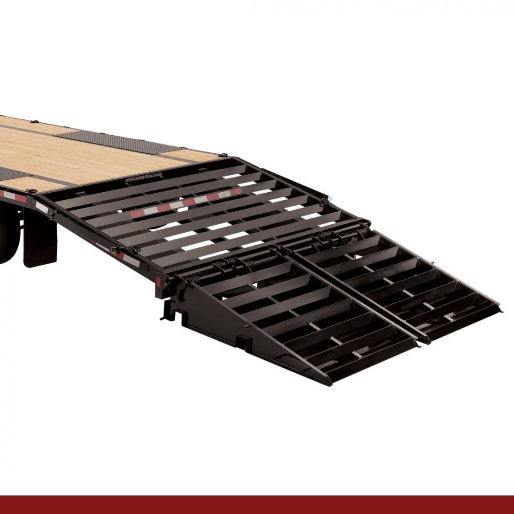 8.5 x 20+5, 32K Sure-Trac Deckover - HD LOW PROFILE BEAVERTAIL - BUMPER PULL