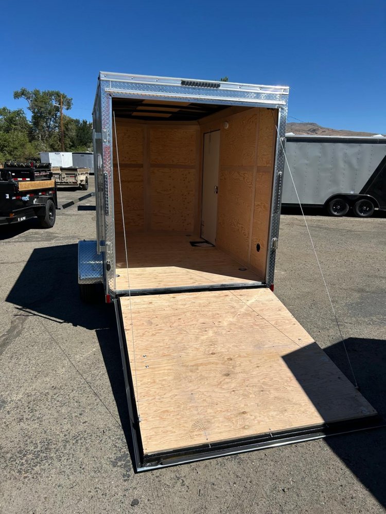6x10 Cargo King Enclosed Trailer - Black