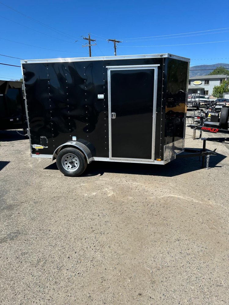 6x10 Cargo King Enclosed Trailer - Black