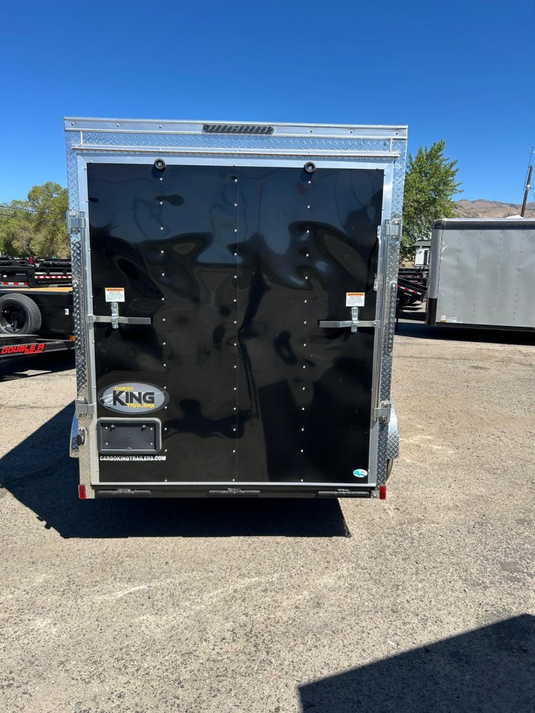 6x10 Cargo King Enclosed Trailer - Black
