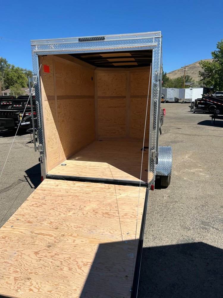 6x10 Cargo King Enclosed Trailer - Black