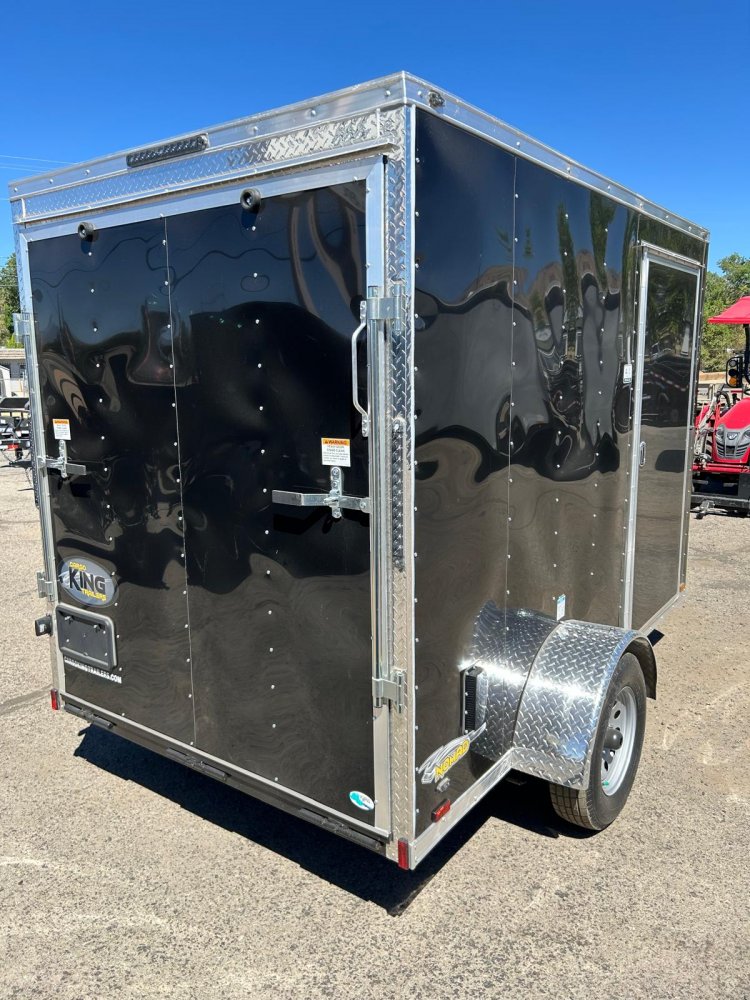 6x10 Cargo King Enclosed Trailer - Black