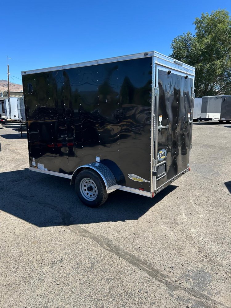 6x10 Cargo King Enclosed Trailer - Black