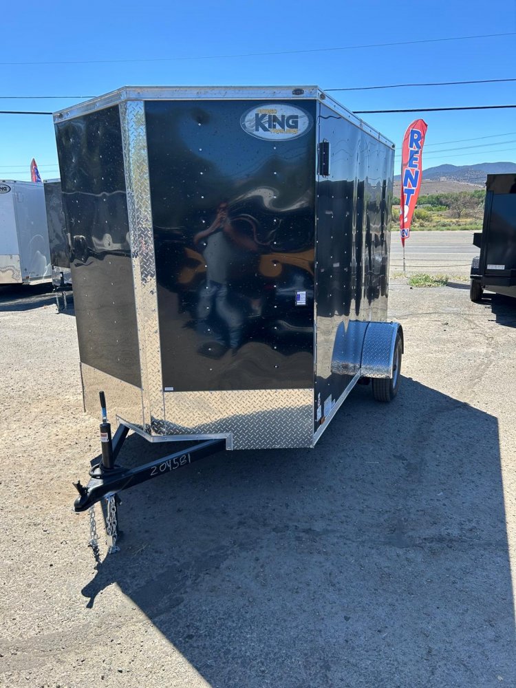 6x10 Cargo King Enclosed Trailer - Black