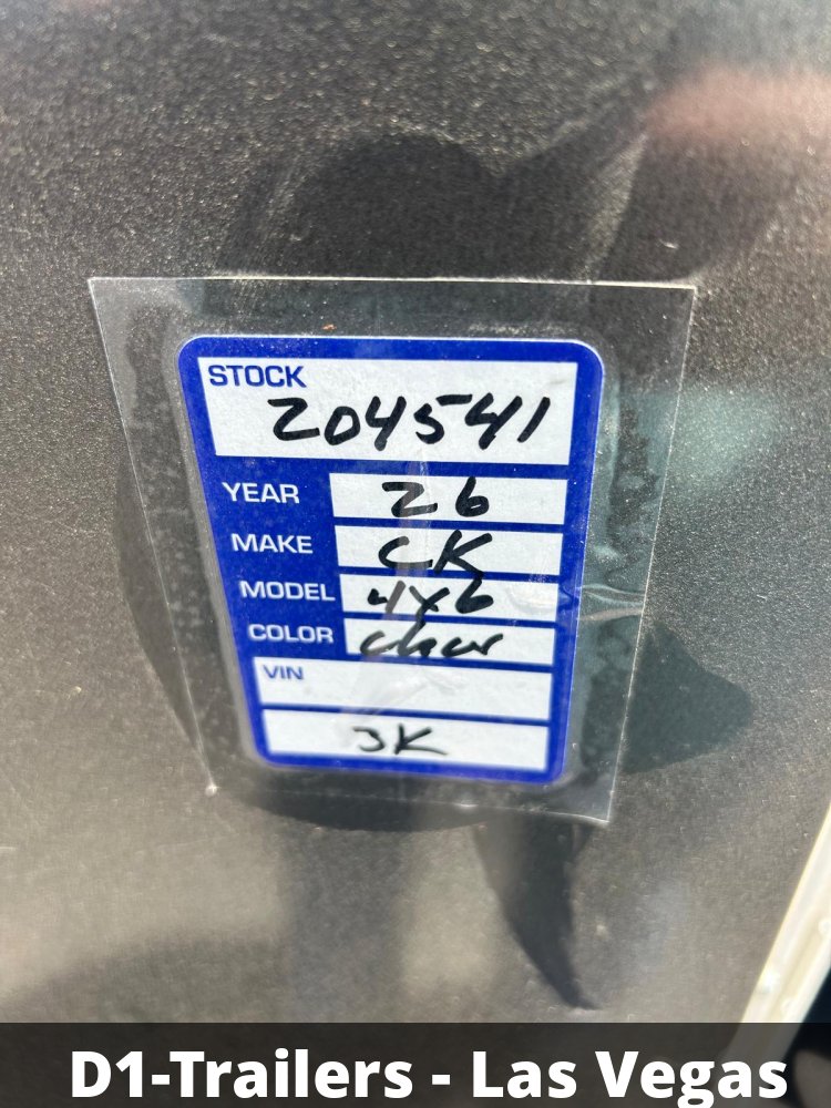4x6 Cargo King Enclosed Trailer - Metallic Charcoal | Compact Utility Hauler