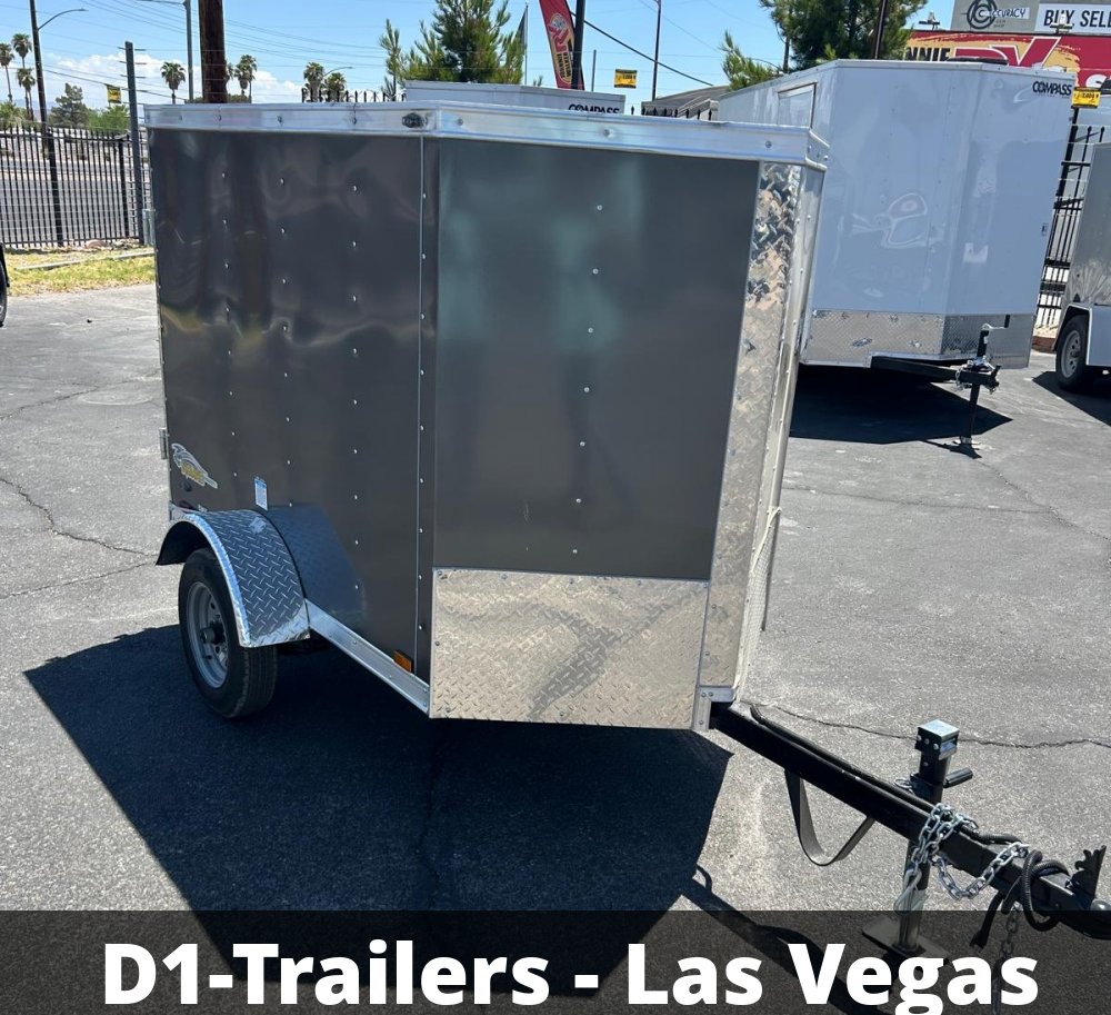 4x6 Cargo King Enclosed Trailer - Metallic Charcoal | Compact Utility Hauler