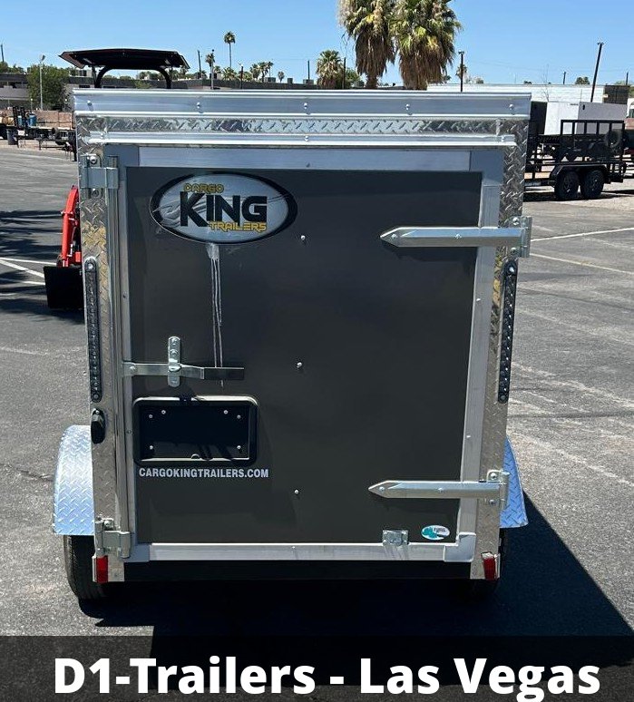 4x6 Cargo King Enclosed Trailer - Metallic Charcoal | Compact Utility Hauler