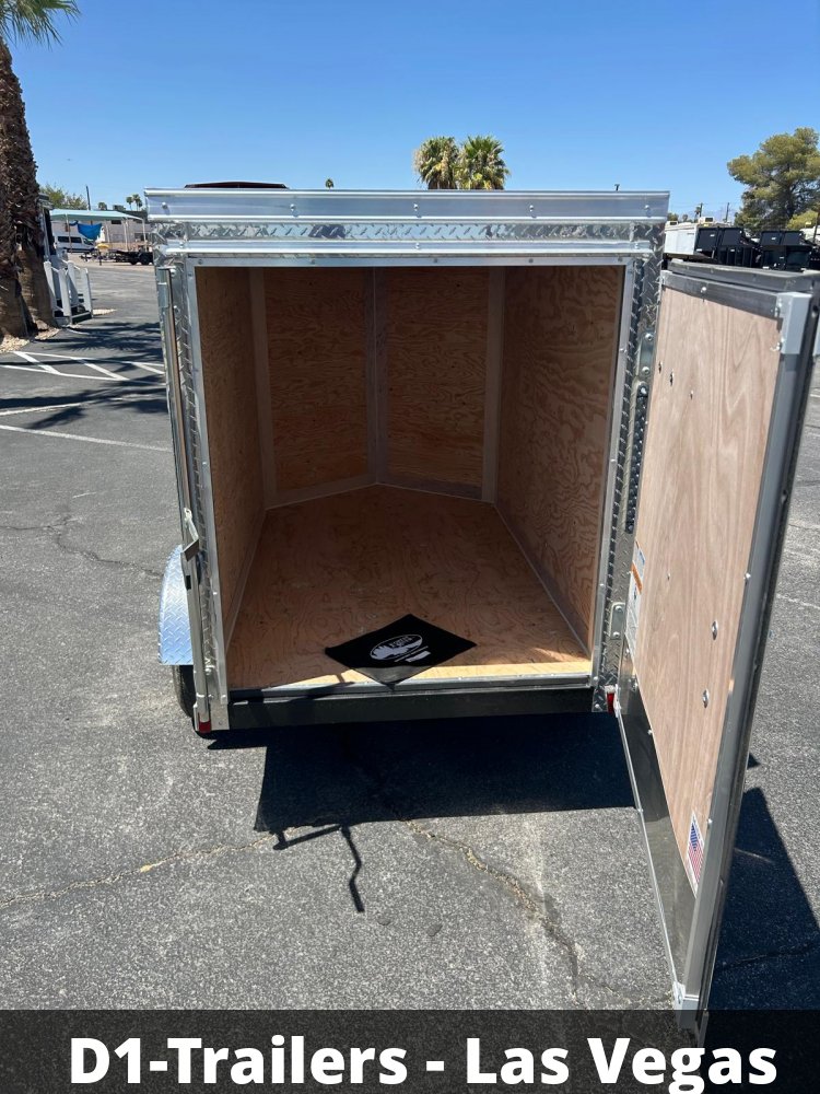 4x6 Cargo King Enclosed Trailer - Metallic Charcoal | Compact Utility Hauler