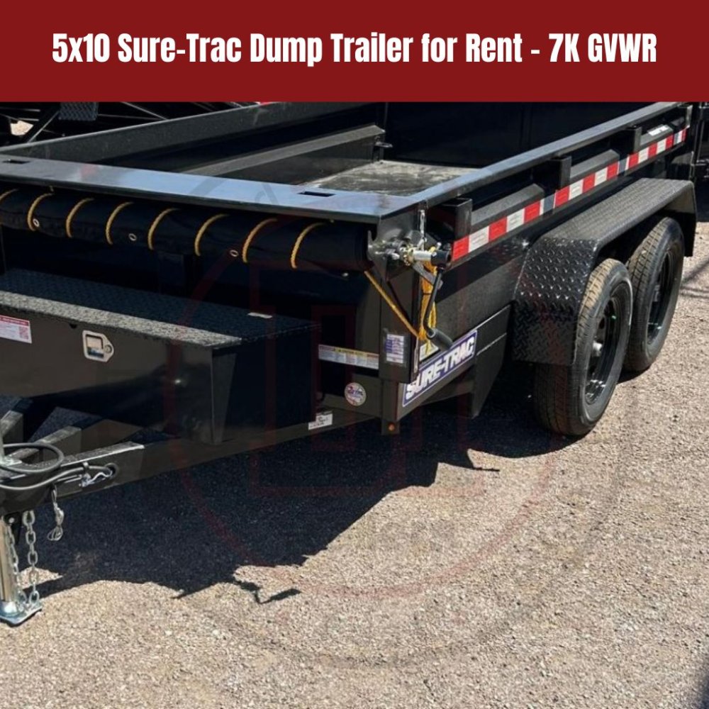 5x10 Sure-Trac Dump Trailer for Rent - 7K GVWR | D1 Trailers Carson City, NV