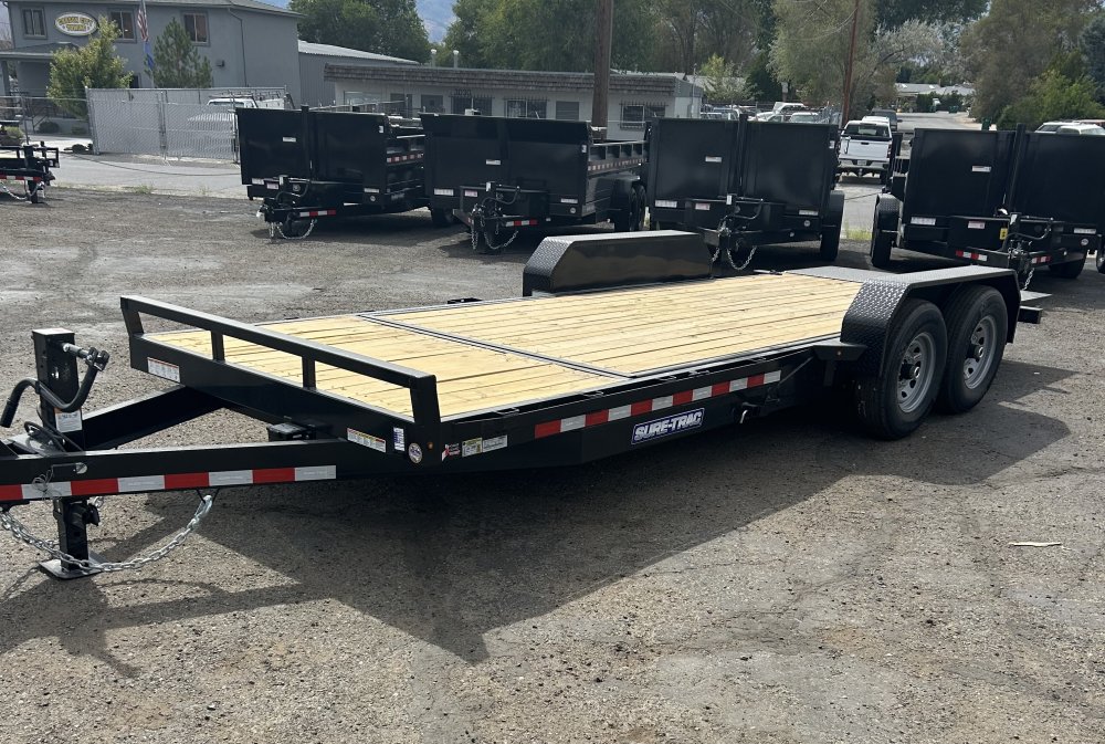 7x18+4 Sure Trac 14k Tilt Deck Trailer