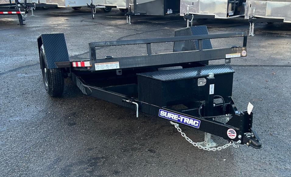 6.5x12 Sure-Trac Single Axle Tilt Trailer - 7.8K GVWR | Black | For Sale in Carson City, NV