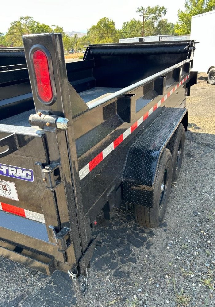6x12 Sure-Trac SD Low Profile Dump Trailer - 10K GVWR - Black | Carson City, NV