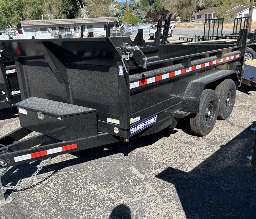 6x12 Sure Trac Low Profile Dump Trailer 10k (Upgraded)