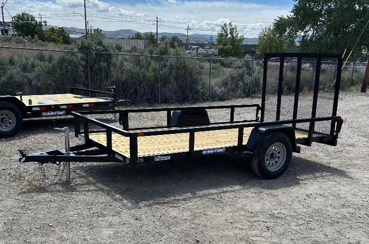 6x12 Sure-Trac Tube Top Utility Trailer - 3K GVWR - Black | Carson City, NV