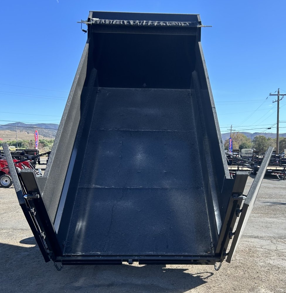 7x14 Sure-Trac HD Low Profile Telescopic Dump Trailer - 14K GVWR - Black | Carson City, NV
