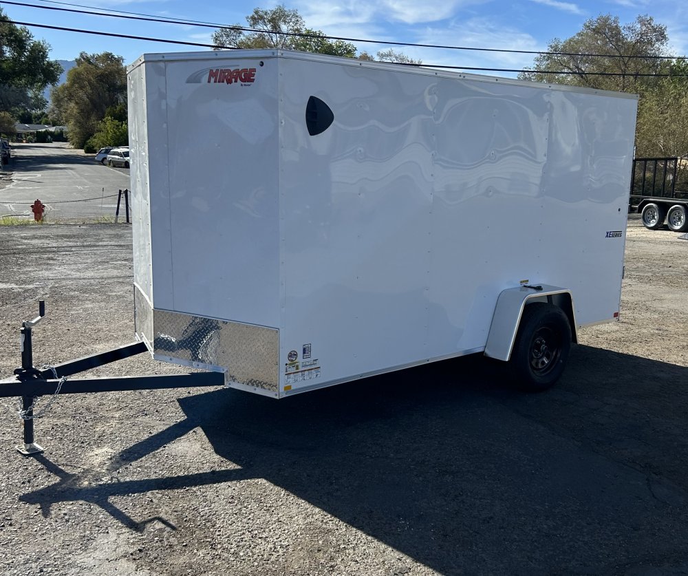 6x12 Mirage Enclosed Cargo - Flat Top V-Nose Cargo Trailer (XE)