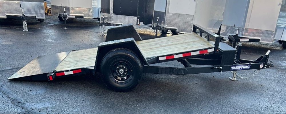 6.5x12 Sure-Trac Single Axle Tilt Trailer - 7.8K GVWR | Black | For Sale in Carson City, NV