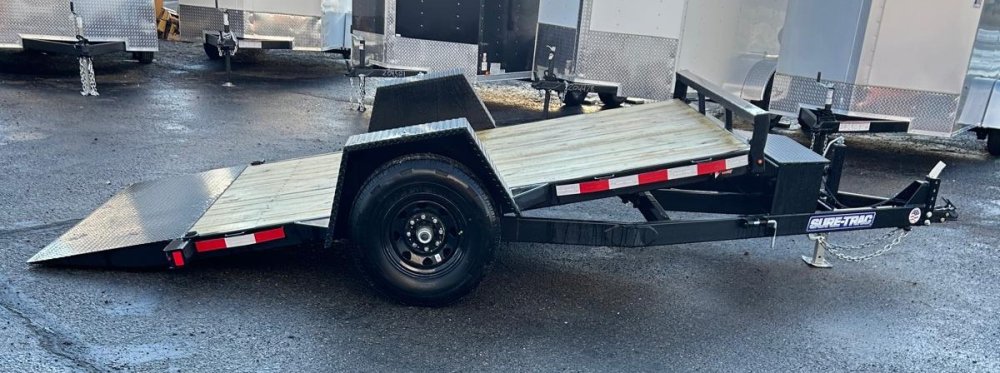 6.5x12 Sure-Trac Single Axle Tilt Trailer - 7.8K GVWR | Black | For Sale in Carson City, NV