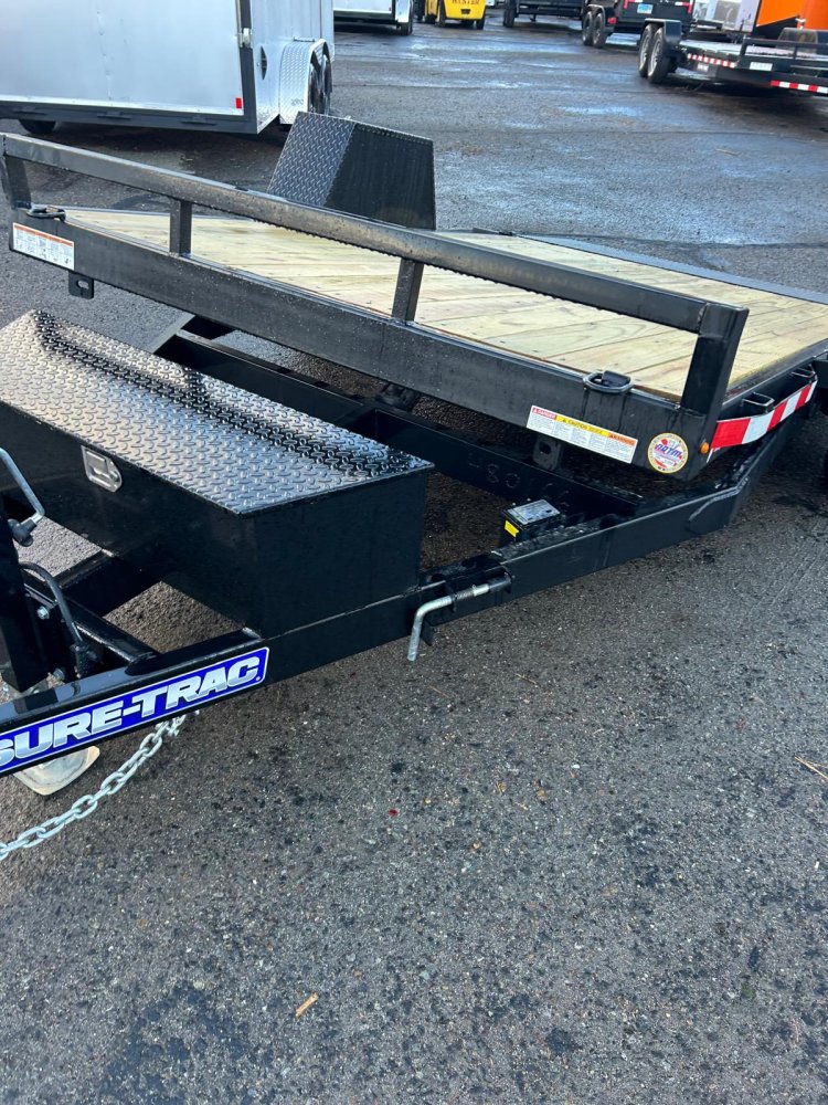 6.5x12 Sure-Trac Single Axle Tilt Trailer - 7.8K GVWR | Black | For Sale in Carson City, NV