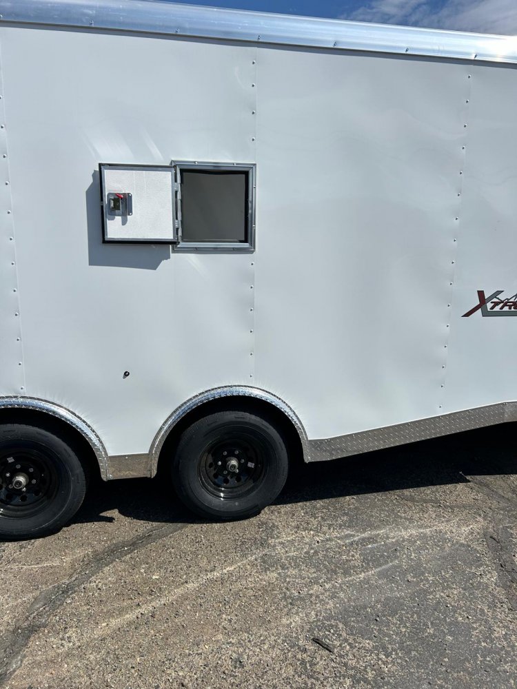 8.5 x 24 Xtreme Sport Round Top V-Nose Enclosed Trailer