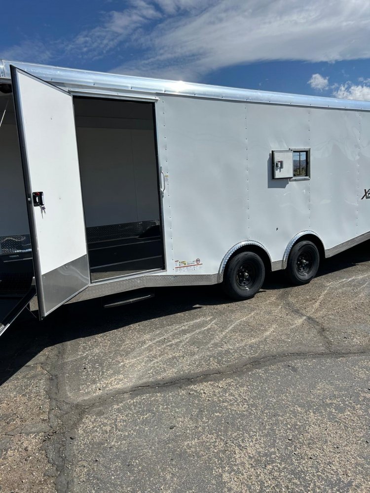 8.5 x 24 Xtreme Sport Round Top V-Nose Enclosed Trailer