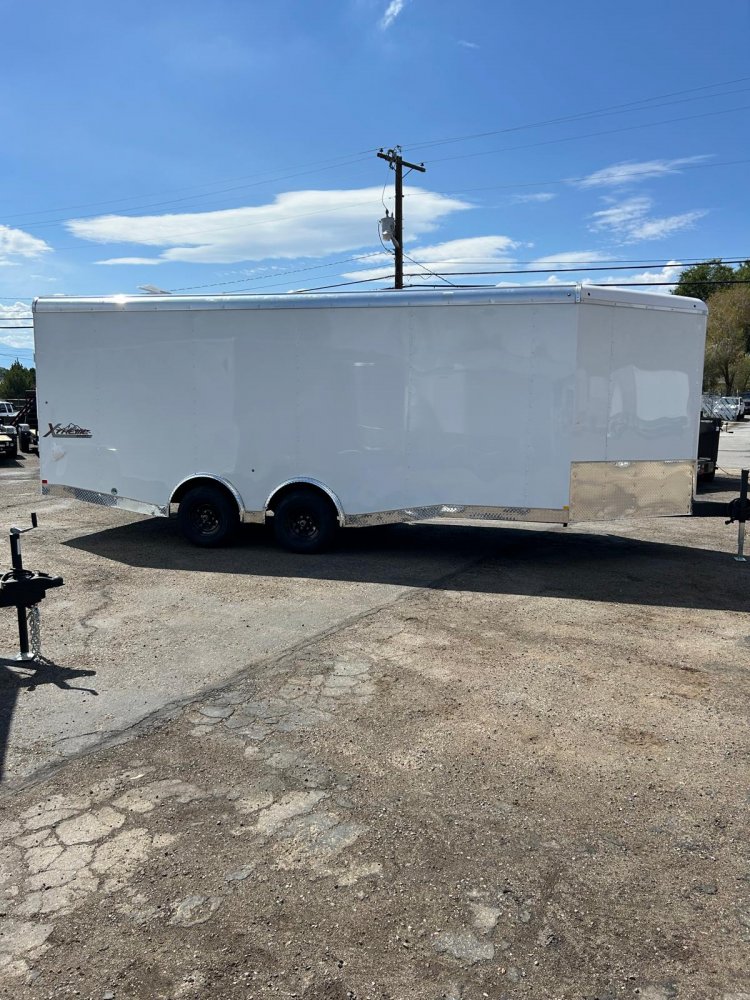 8.5 x 24 Xtreme Sport Round Top V-Nose Enclosed Trailer