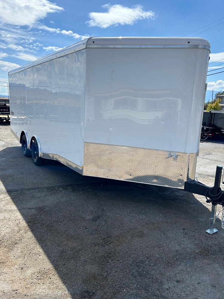 8.5 x 24 Xtreme Sport Round Top V-Nose Enclosed Trailer