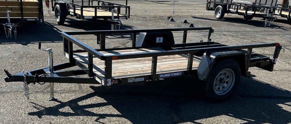 5x10 Sure-Trac Tube Top Utility Trailer - 3K GVWR | Black | For Sale in Carson City, NV