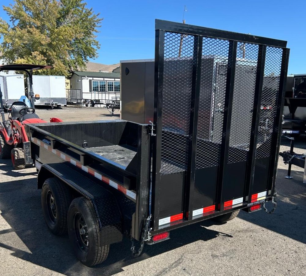 Sure-Trac 5x10 7K Dump Trailer with Swing-Away Landscape Ramp Gate