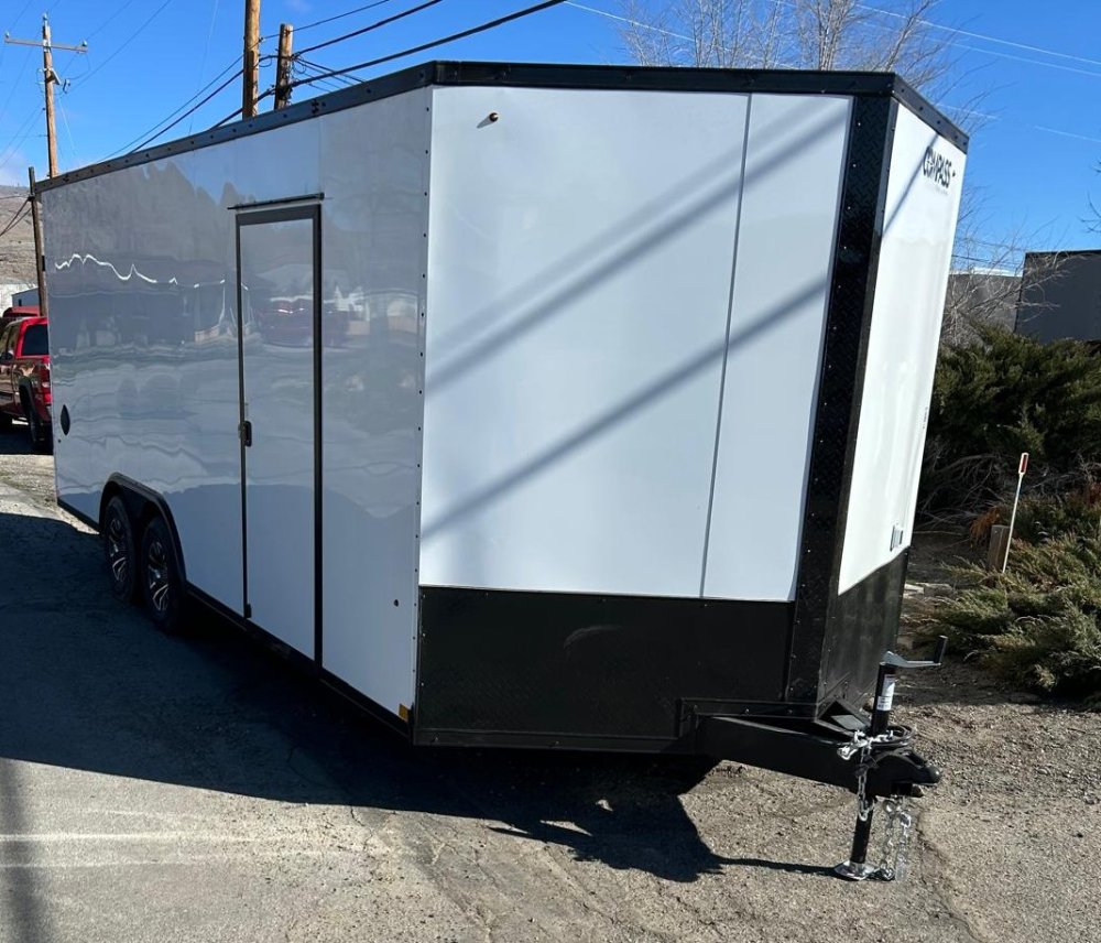 8.5x20 Jasper SE Flat Top Sloped V-Nose Enclosed Trailer Upgraded | Carson City, NV