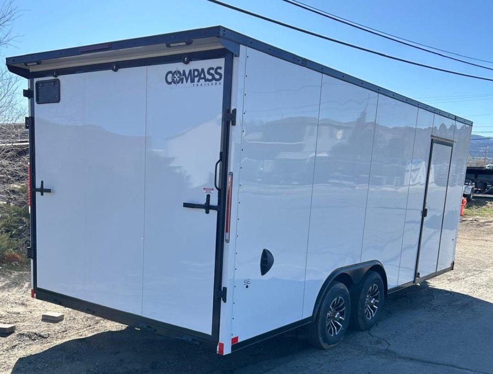 8.5x20 Jasper SE Flat Top Sloped V-Nose Enclosed Trailer Upgraded | Carson City, NV