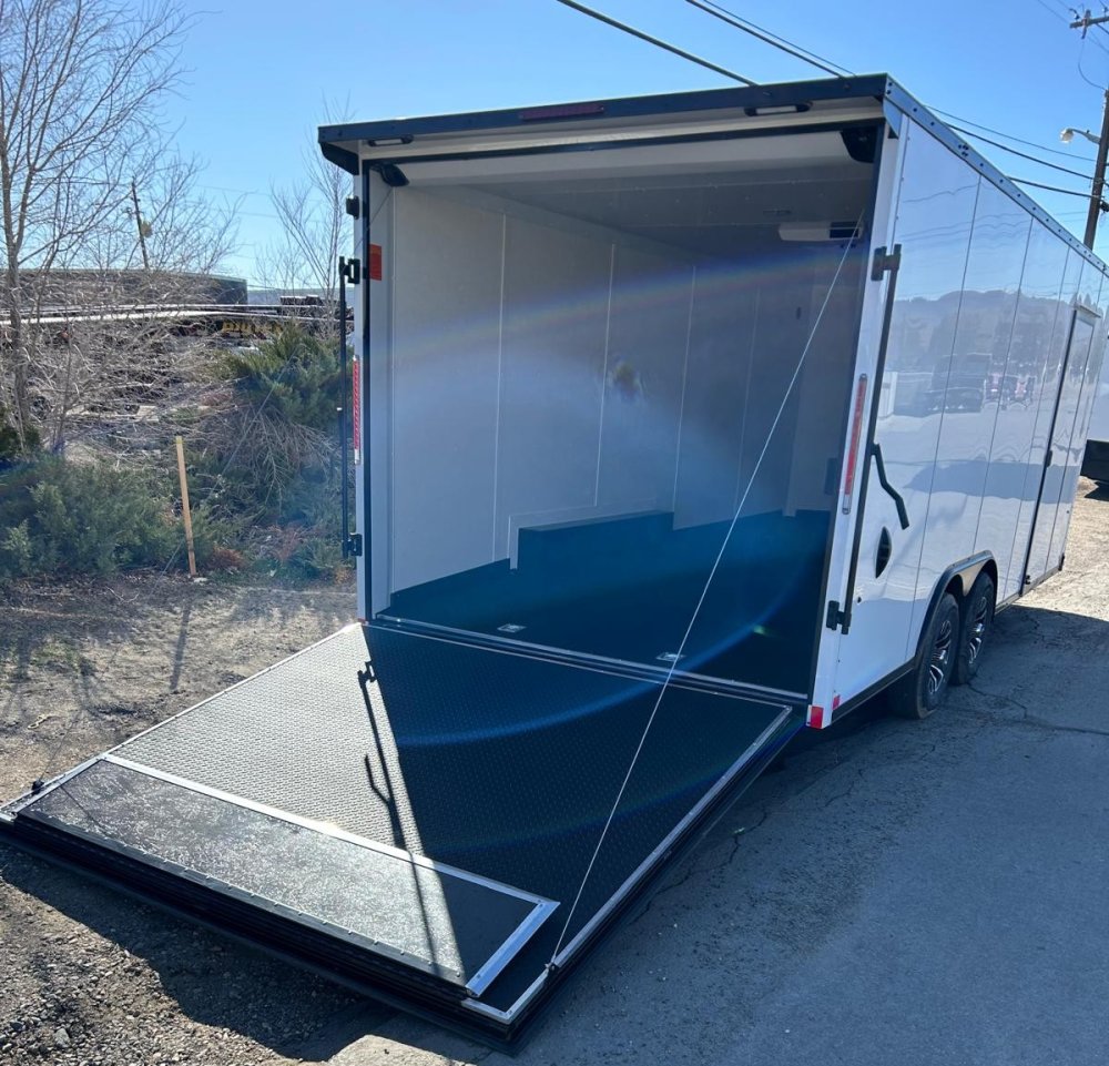 8.5x20 Jasper SE Flat Top Sloped V-Nose Enclosed Trailer Upgraded | Carson City, NV
