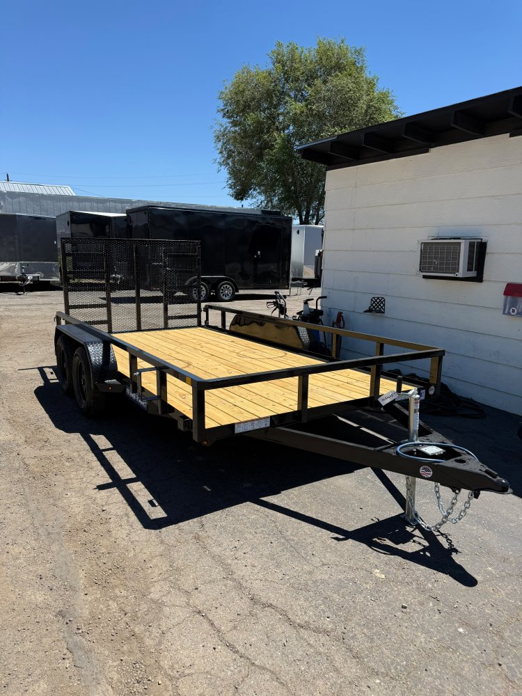 7x14 Sure-Trac Tube Top Utility Trailer - 7K GVWR - Black | Carson City, NV