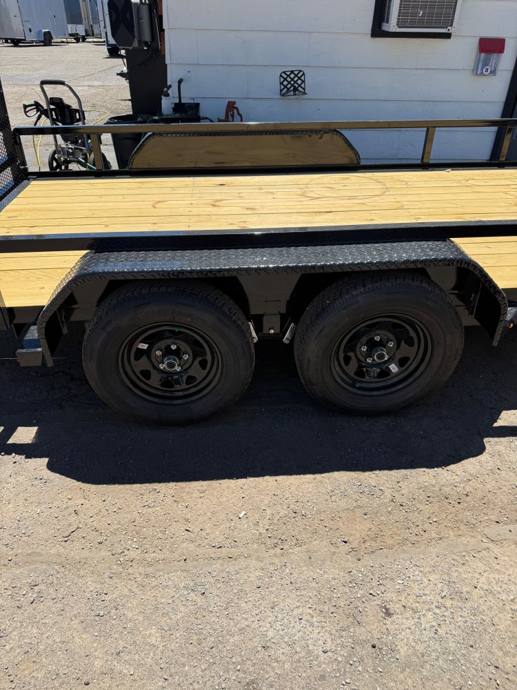 7x14 Sure-Trac Tube Top Utility Trailer - 7K GVWR - Black | Carson City, NV