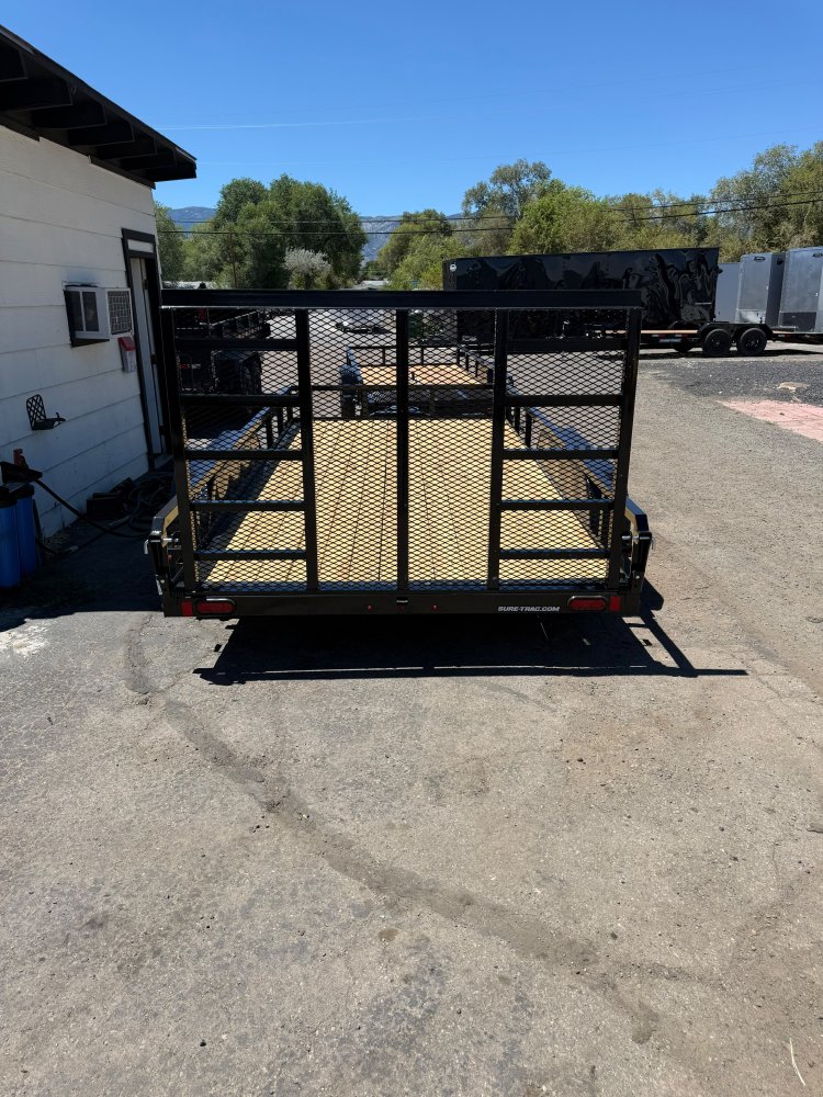 7x14 Sure-Trac Tube Top Utility Trailer - 7K GVWR - Black | Carson City, NV