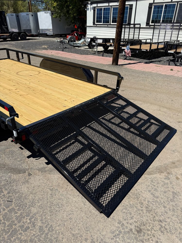 7x14 Sure-Trac Tube Top Utility Trailer - 7K GVWR - Black | Carson City, NV