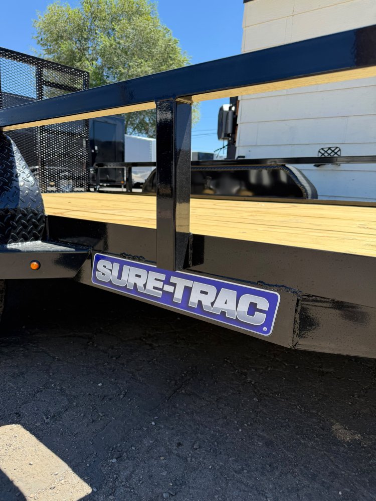 7x14 Sure-Trac Tube Top Utility Trailer - 7K GVWR - Black | Carson City, NV