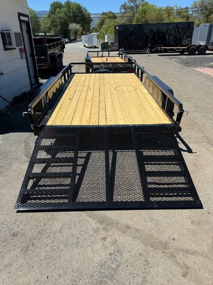 7x14 Sure-Trac Tube Top Utility Trailer - 7K GVWR - Black | Carson City, NV