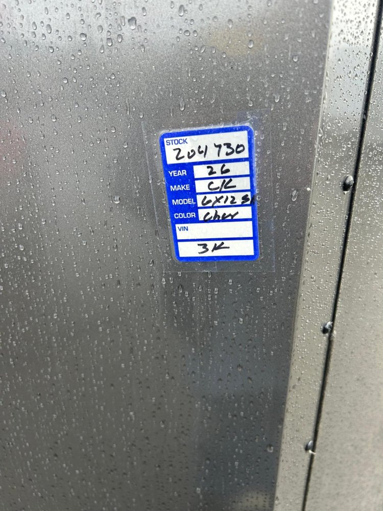 6x12 Cargo King Enclosed Trailer - Metallic Charcoal Gray & Black Cobra Skin | D1 Trailers Carson Ci