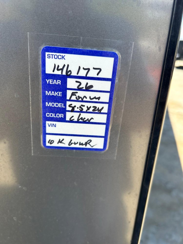 8.5x24 Traverse Flat Top V-Nose Car Hauler - 10K GVWR - Charcoal/Black | Carson City, NV