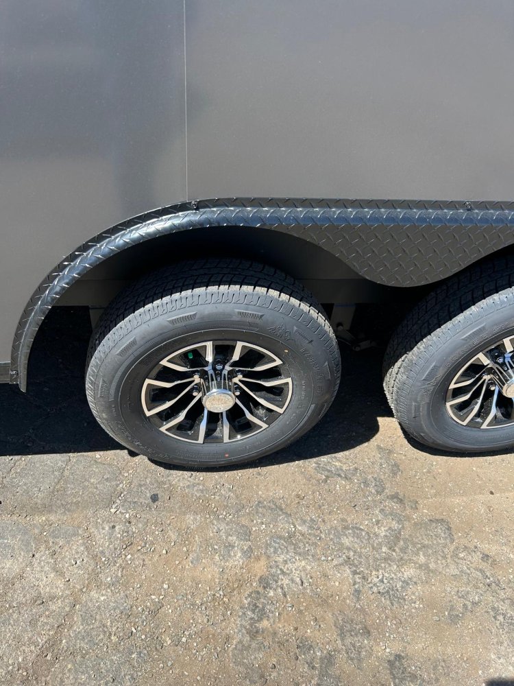 8.5x24 Traverse Flat Top V-Nose Car Hauler - 10K GVWR - Charcoal/Black | Carson City, NV