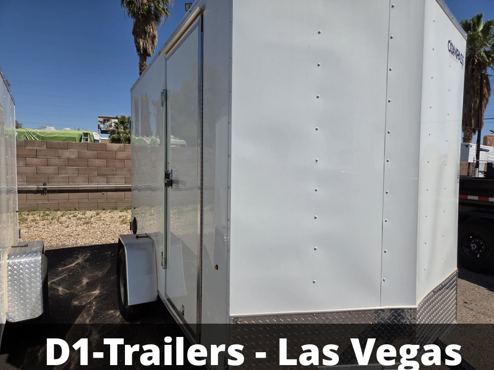 6x10 Indigo DLX Flat Top V-Nose Enclosed Cargo Trailer