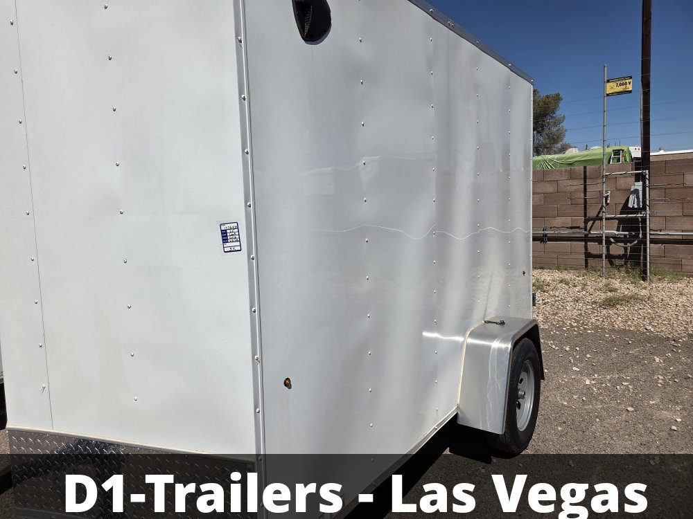 6x10 Indigo DLX Flat Top V-Nose Enclosed Cargo Trailer