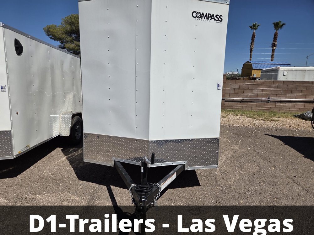 6x10 Indigo DLX Flat Top V-Nose Enclosed Cargo Trailer