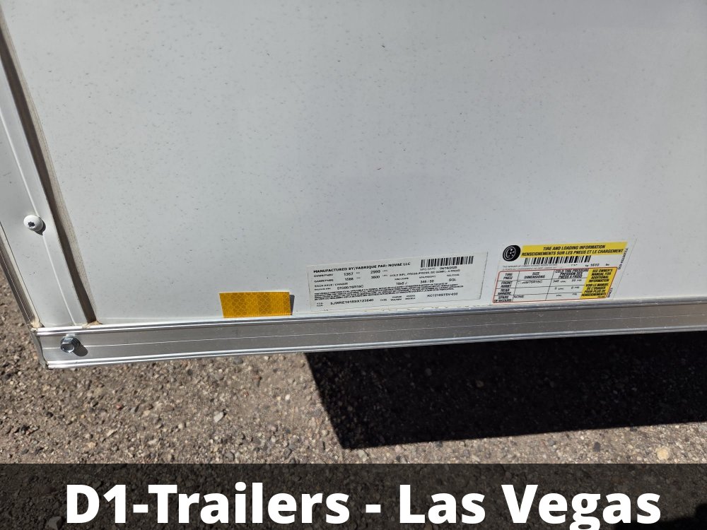 6x10 Indigo DLX Flat Top V-Nose Enclosed Cargo Trailer