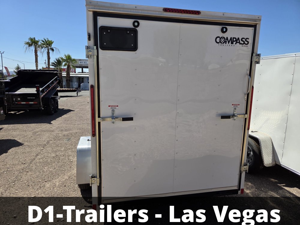 6x10 Indigo DLX Flat Top V-Nose Enclosed Cargo Trailer