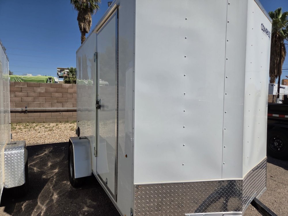 6x10 Indigo DLX Flat Top V-Nose Enclosed Cargo Trailer