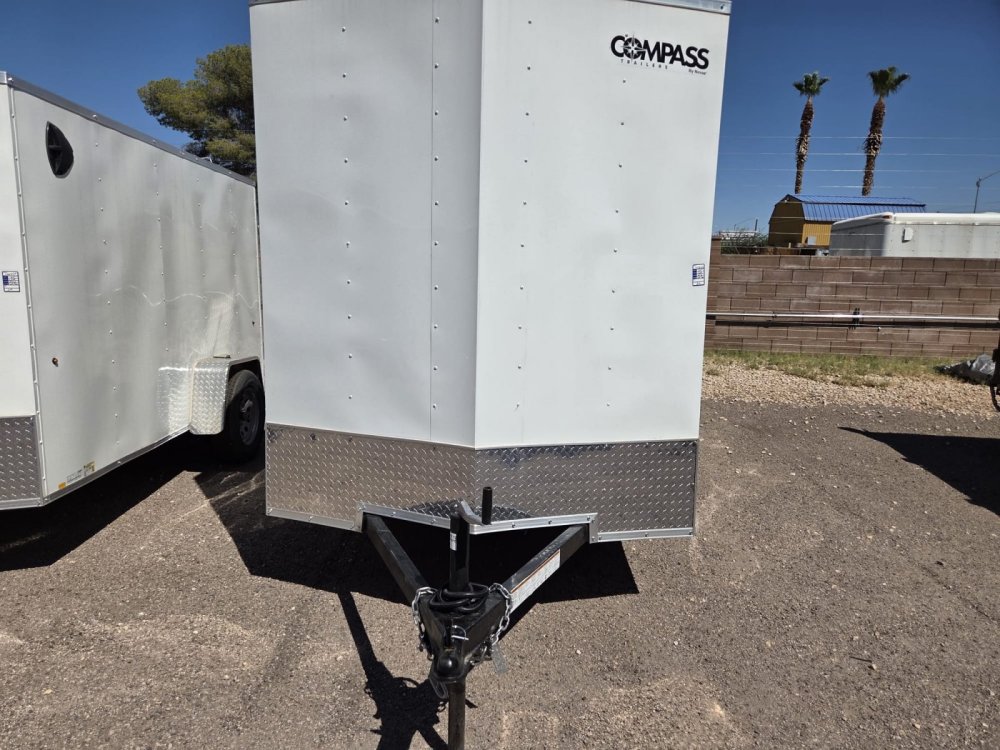 6x10 Indigo DLX Flat Top V-Nose Enclosed Cargo Trailer