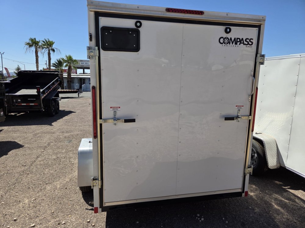 6x10 Indigo DLX Flat Top V-Nose Enclosed Cargo Trailer