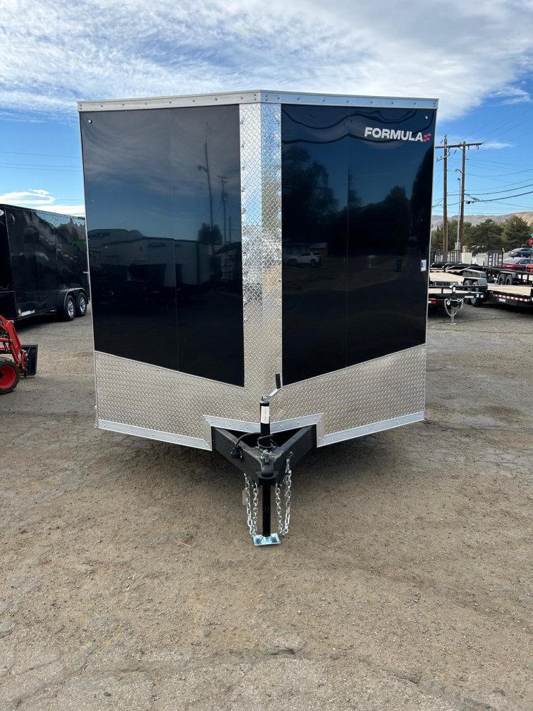 8.5' x 20' Formula Quest Enclosed Cargo Trailer - Black Composite
